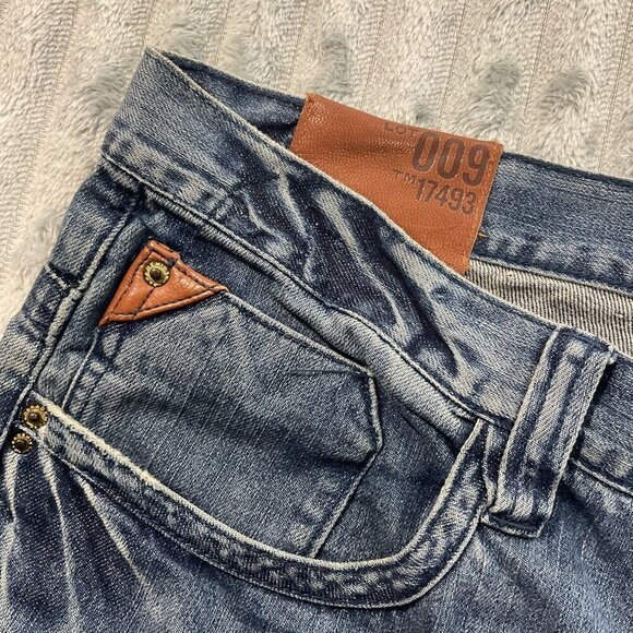 Akademiks Jeans Mens 36 True‎ Fit Y2K Distressed Embroidered Streetwear Denim - Picture 10 of 14